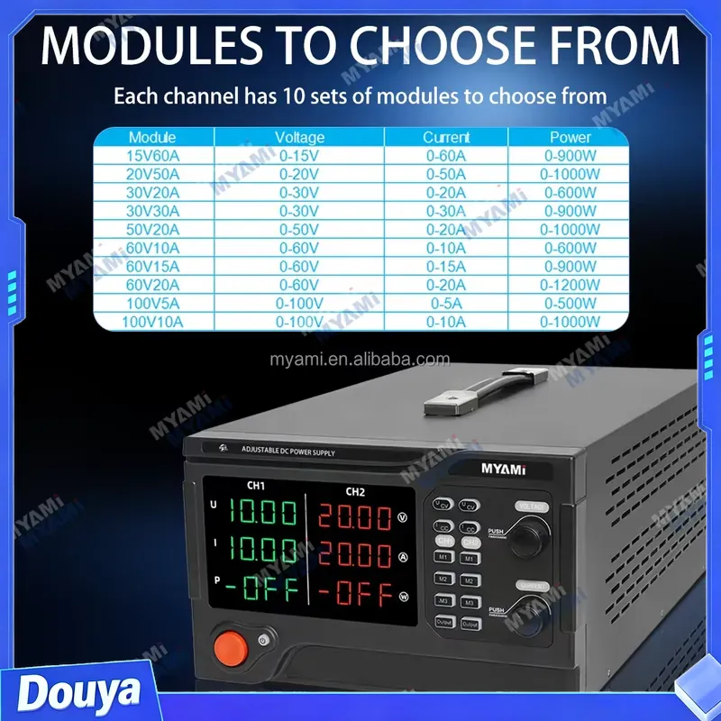 Catuan Daya Laboratorium MYAMi - High Power 60V 20A Bench Power Supply ulasan dan harga