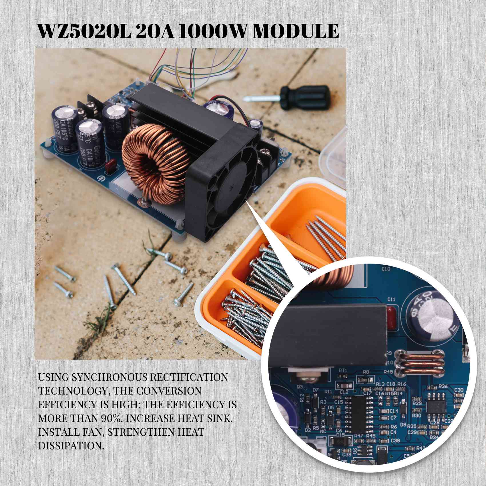 AC18 (Dijamin) WZ5020L 20A 100 - Step Down Dc Power Supply Module 1000W ulasan dan harga