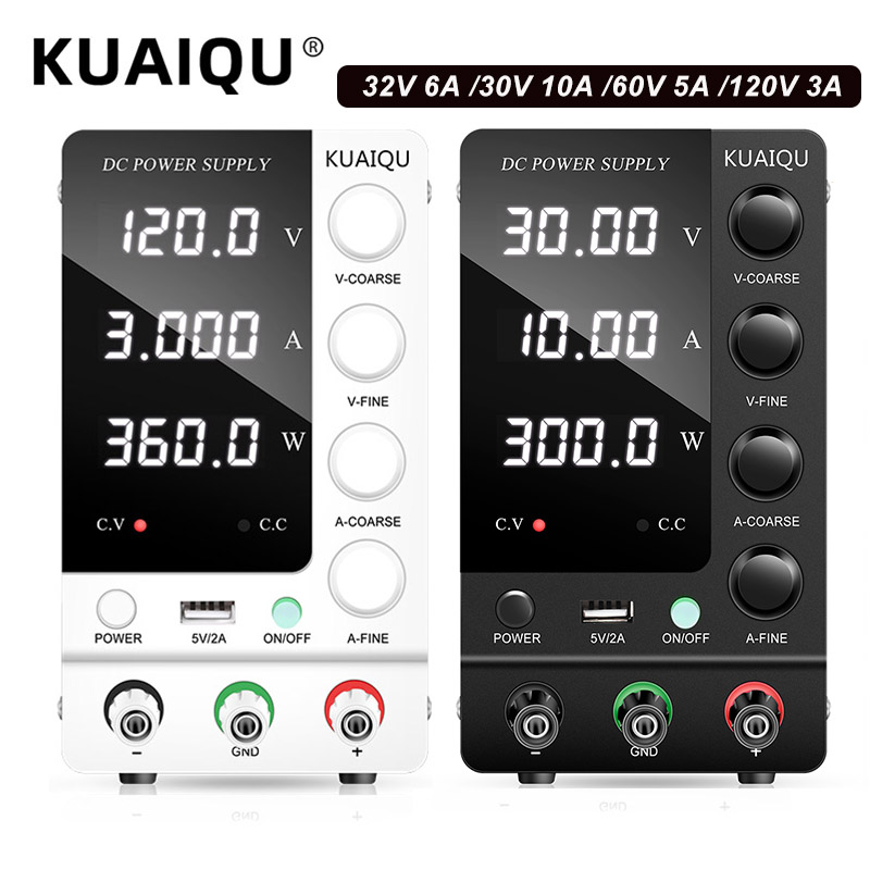 Catuan Daya DC Lab KUAIQU 30V  - High Precision Adjustable Lab Power Supply 120V 3A ulasan dan harga